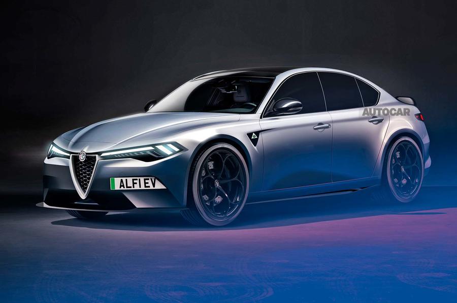 alfa romeo giulia ev render 0